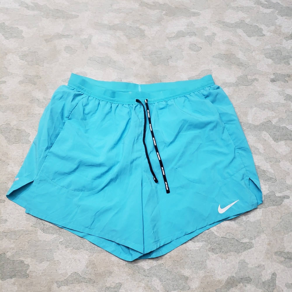Nike Shorts Mens Large Blue Stride Athletic Gym Workout Running Drawstring